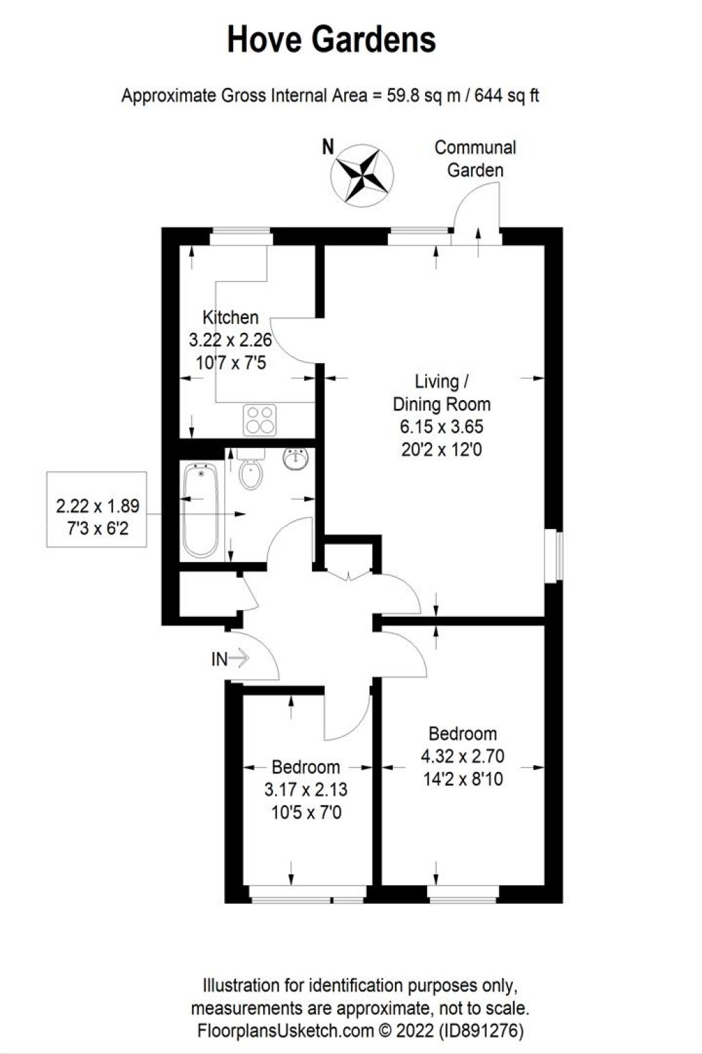 Floorplans For Hove Gardens, Sutton