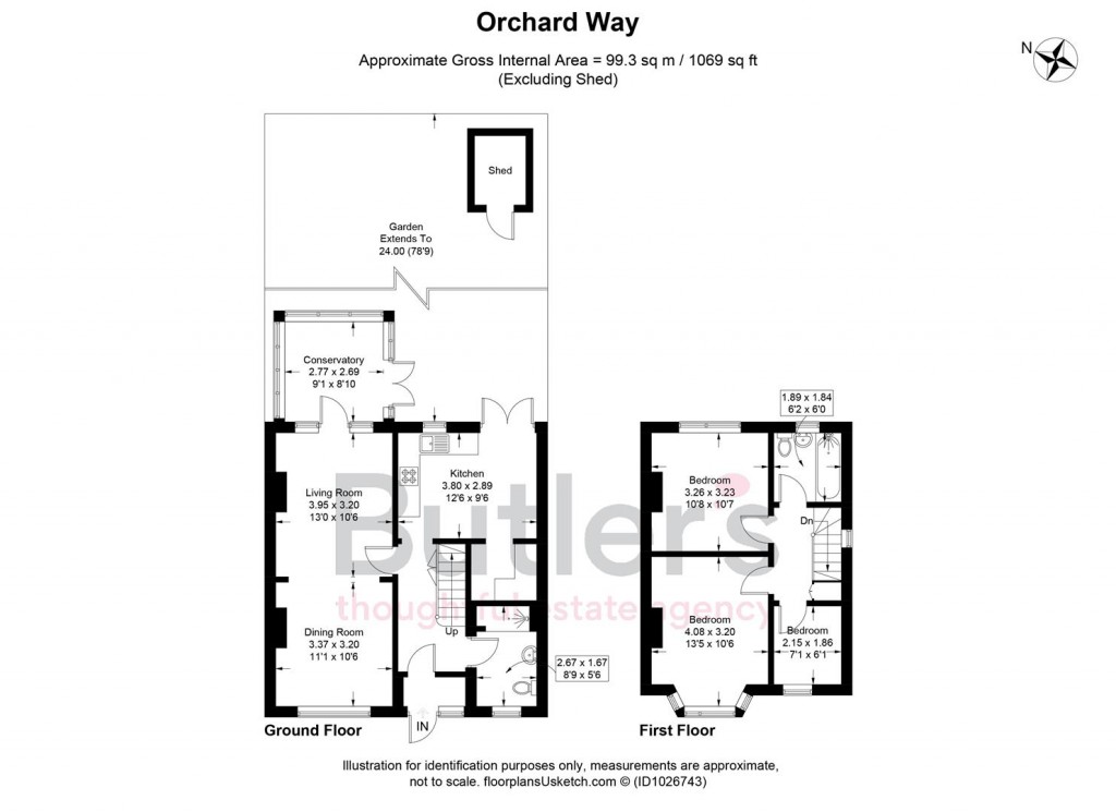 Floorplans For Orchard Way, Sutton