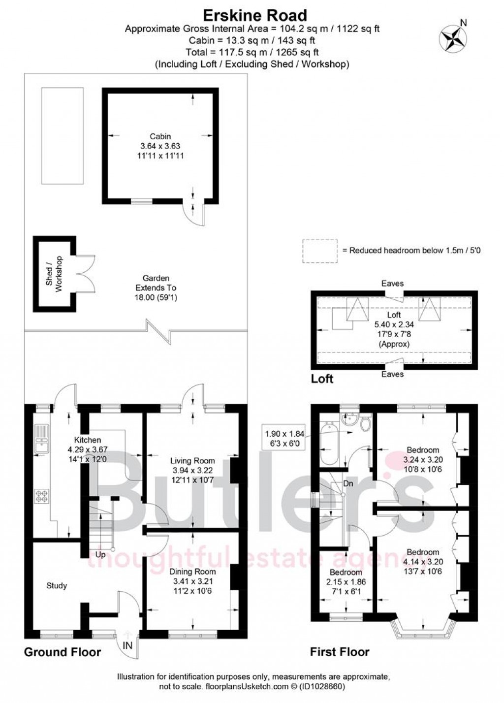 Floorplans For Erskine Road, Sutton