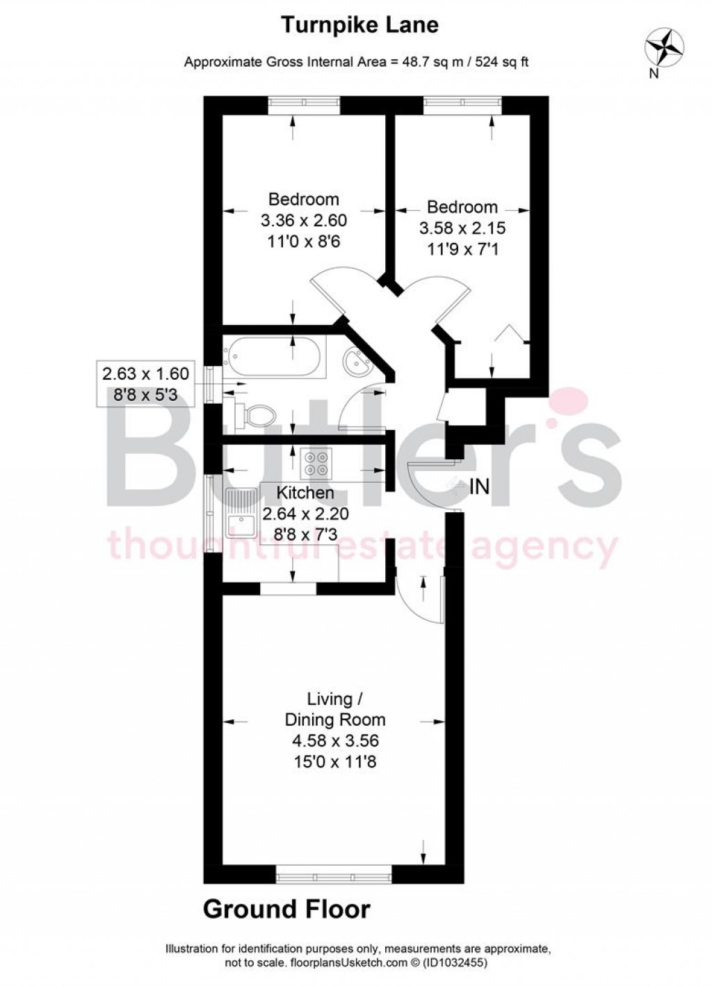 Floorplans For Turnpike Lane, Sutton