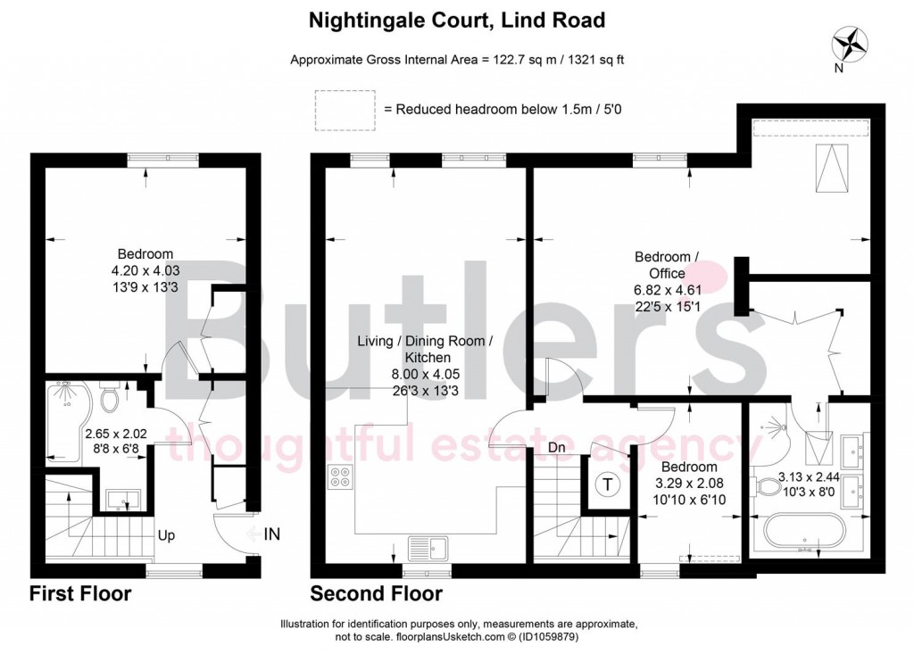 Floorplans For 19 Lind Road, Sutton