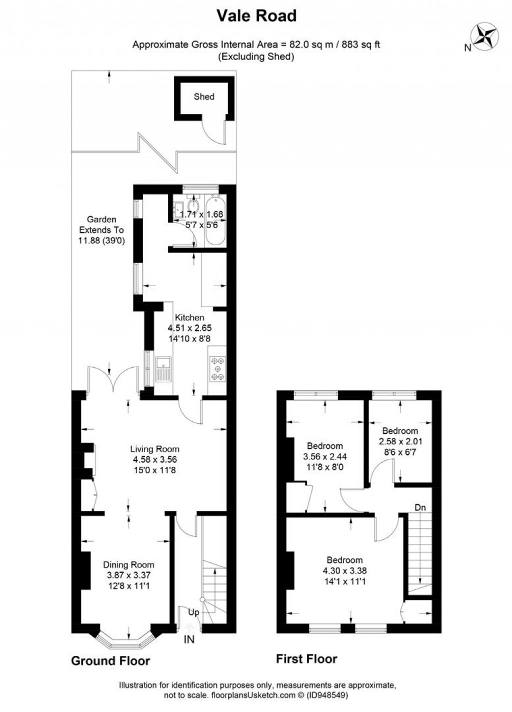 Floorplans For Vale Road, Sutton