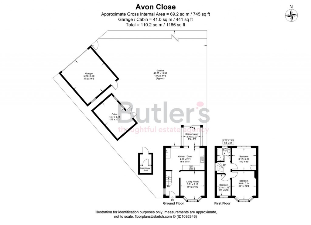 Floorplans For Avon Close, Sutton