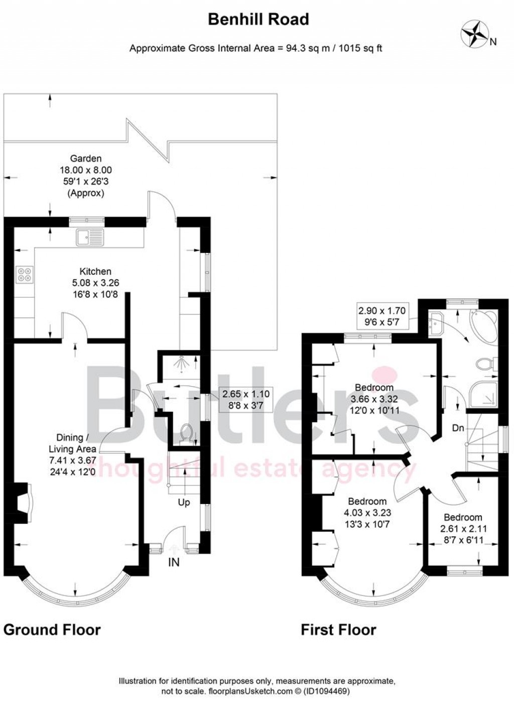 Floorplans For Benhill Road, Sutton