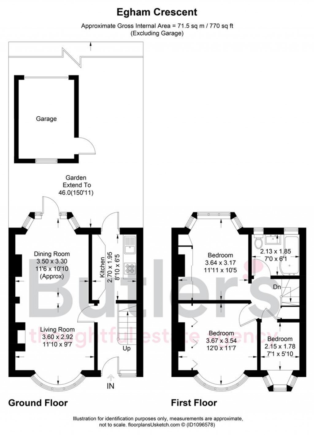 Floorplans For Egham Crescent, Cheam, Sutton