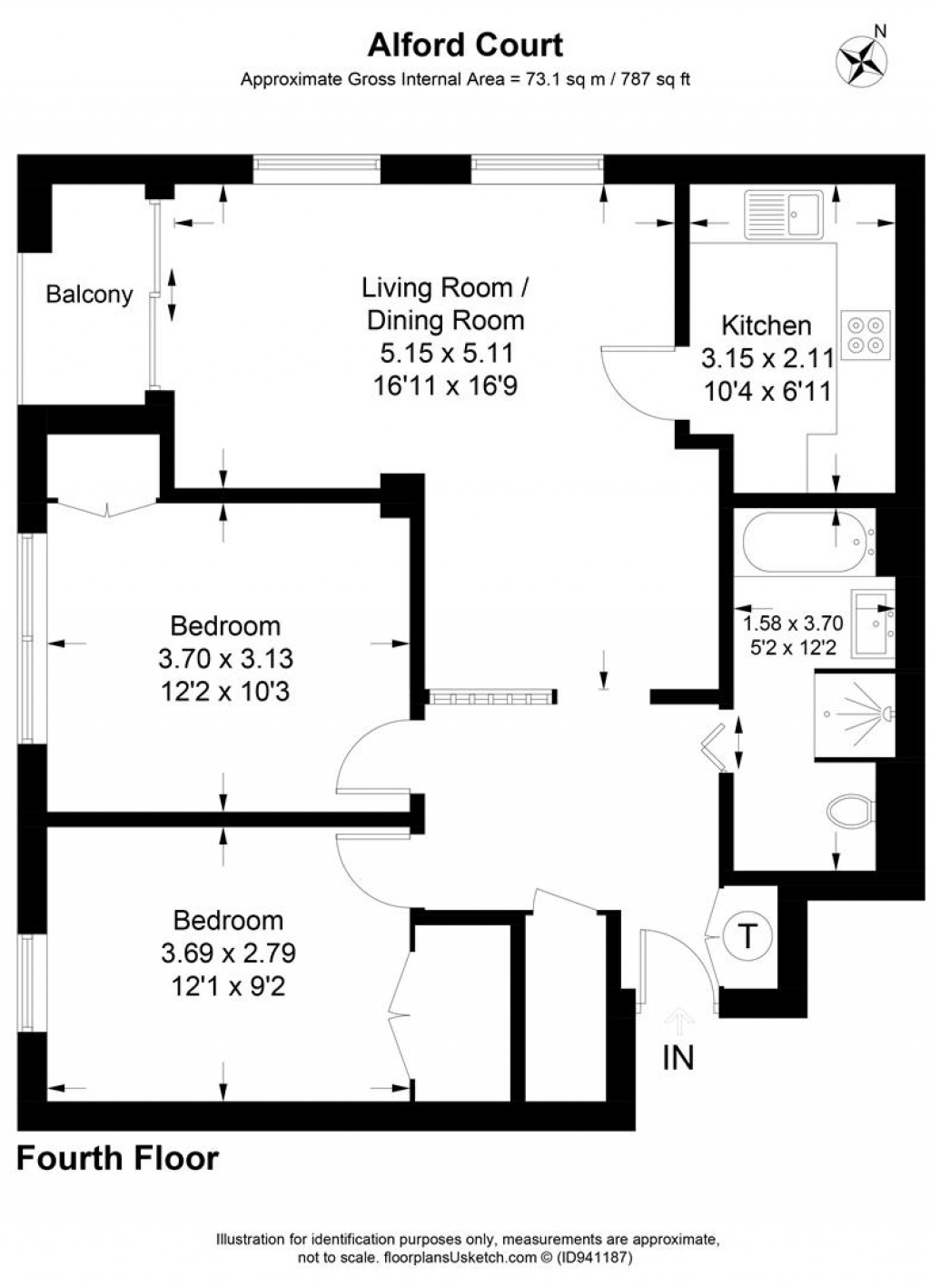 Floorplans For Bonchurch Close, Sutton