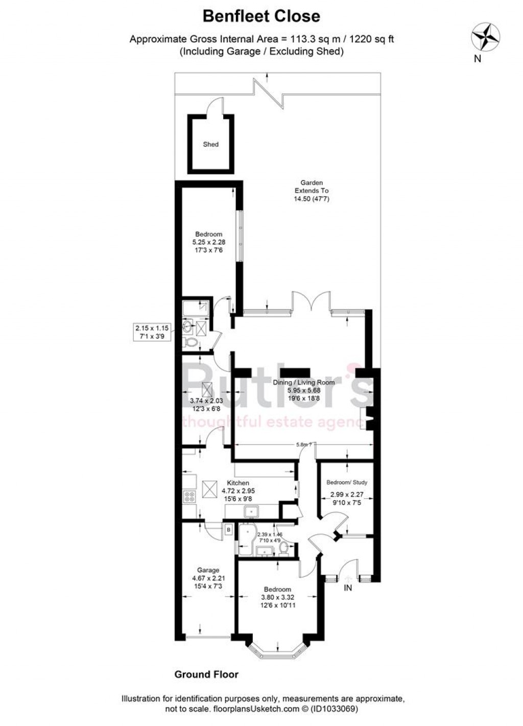 Floorplans For Benfleet Close, Sutton