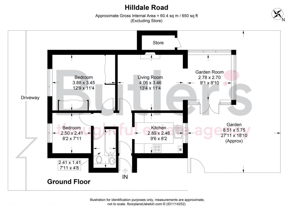 Floorplans For Hilldale Road, Cheam, Sutton