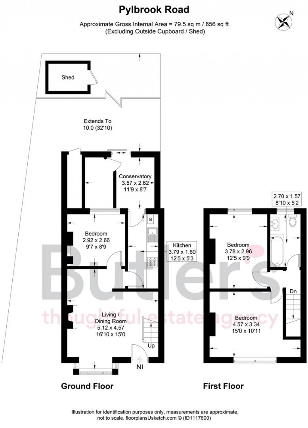 Floorplans For Pylbrook Road, Sutton