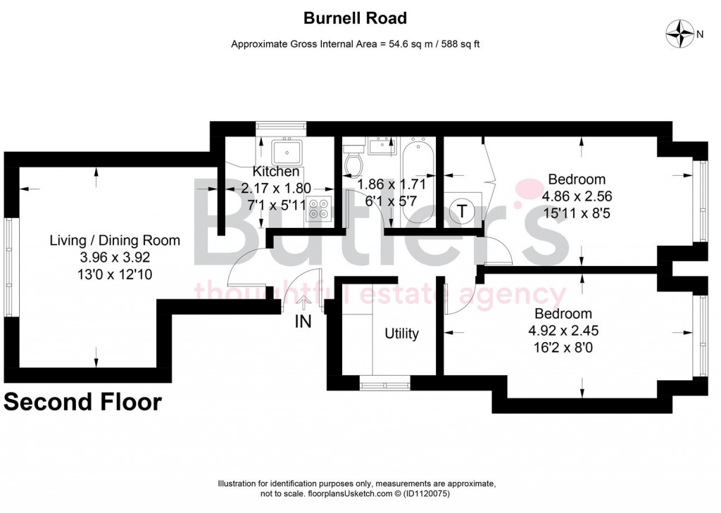 Floorplans For Burnell Road, Sutton