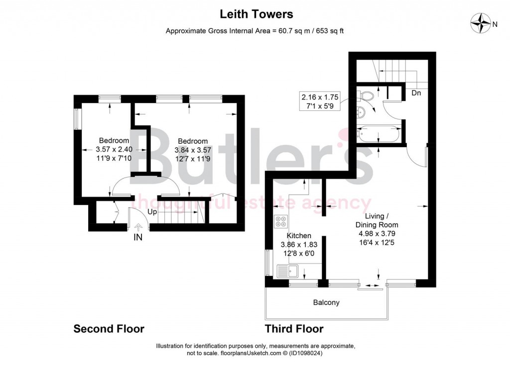 Floorplans For Leith Towers, Grange Vale, Sutton