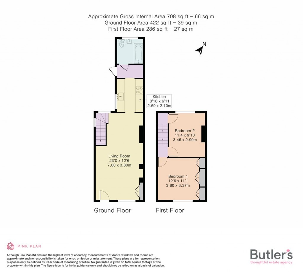 Floorplans For St James Road, Carshalton