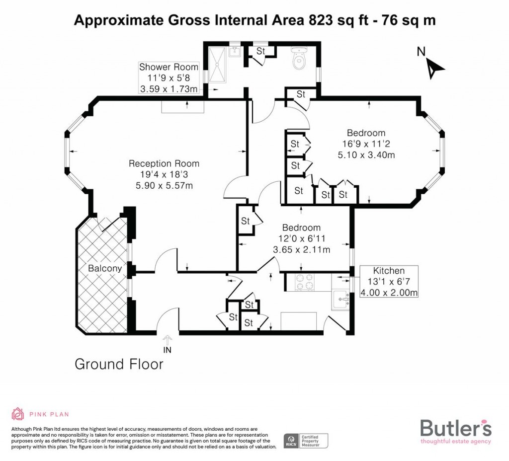 Floorplans For The Chilterns, Brighton Road, Sutton, London