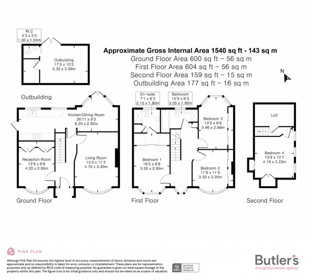 Floorplans For Brocks Drive, Cheam, Sutton