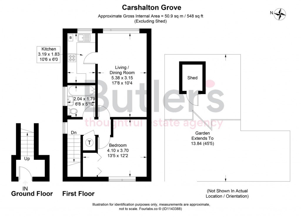 Floorplans For 40 Carshalton Grove, Sutton