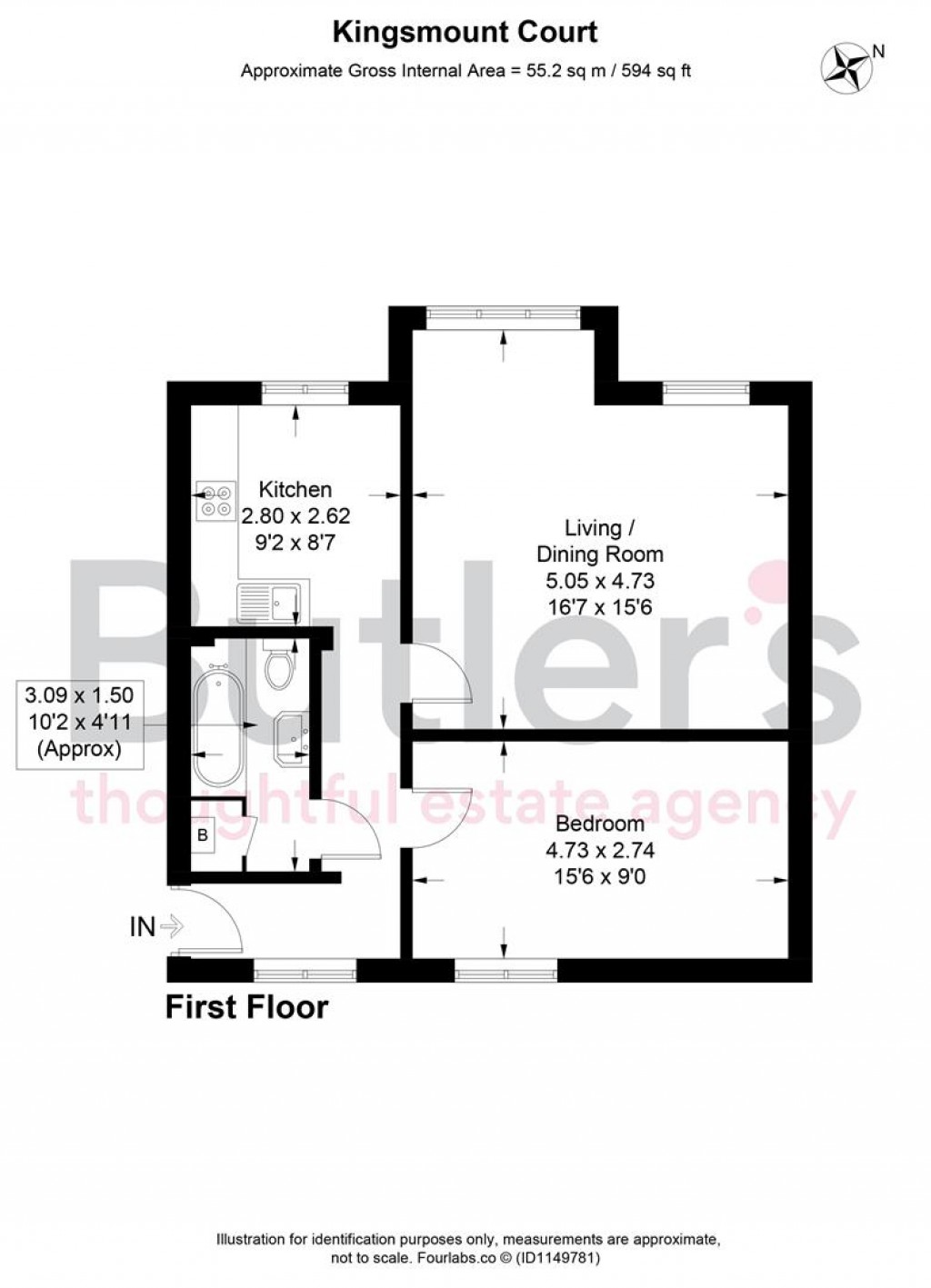 Floorplans For 12a Lewis Road, Sutton