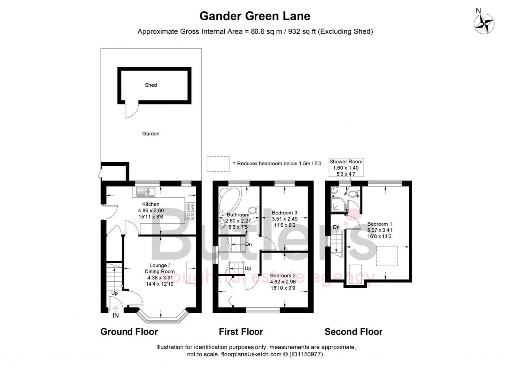 Floorplans For Gander Green Lane, Cheam, Sutton