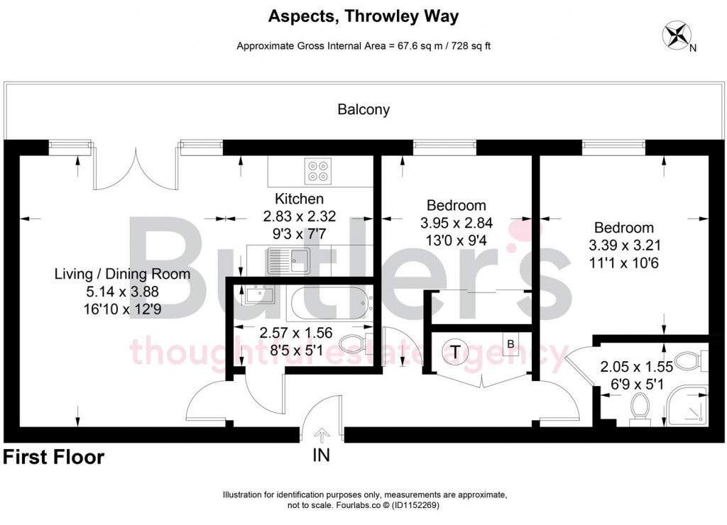 Floorplans For Throwley Way, Sutton