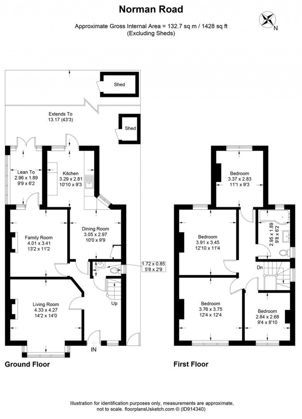 Floorplans For Norman Road, Sutton