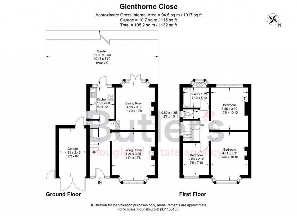 Floorplans For Glenthorne Close, Sutton