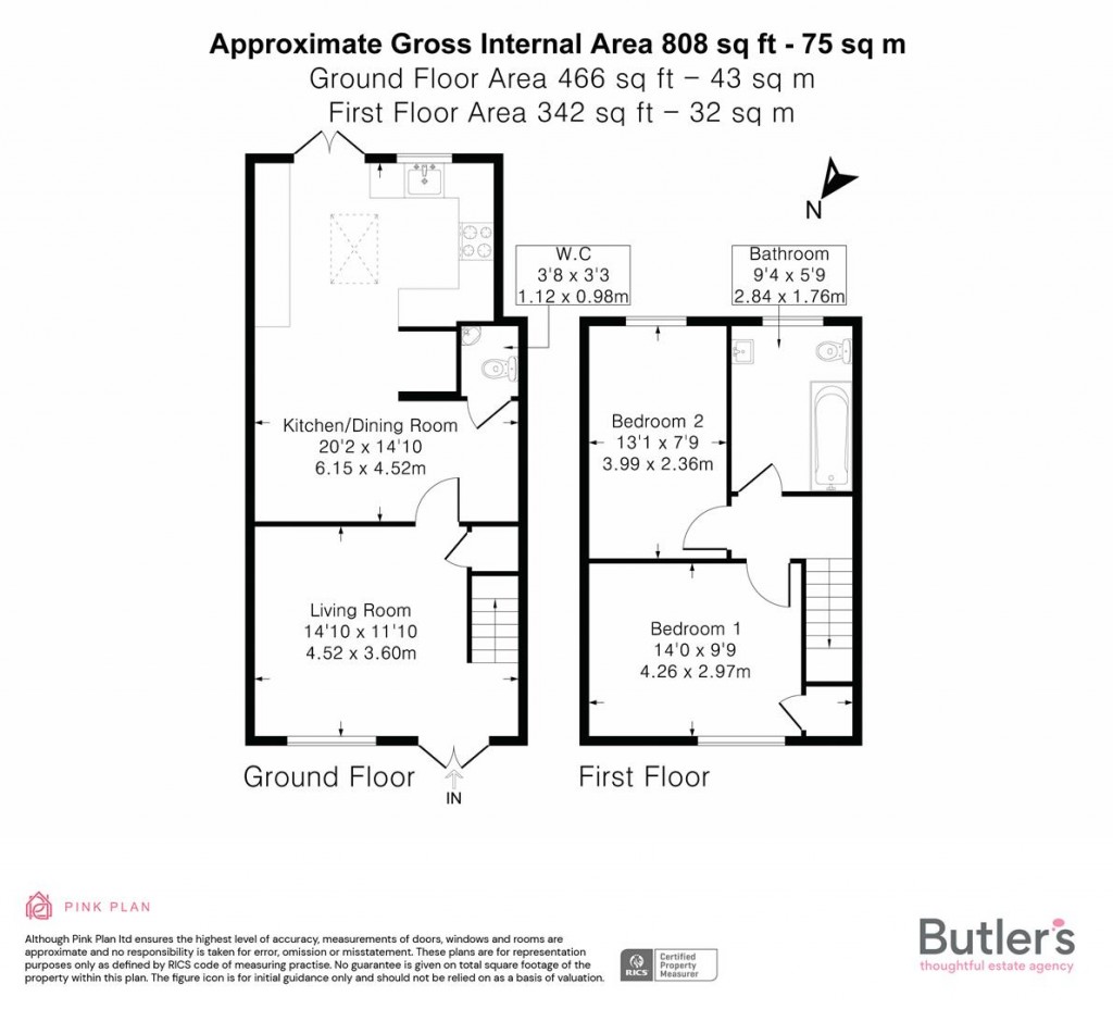 Floorplans For Clensham Lane, Sutton