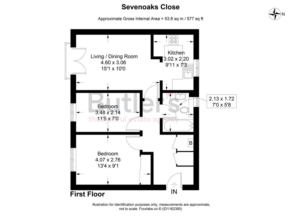 Floorplans For Sevenoaks Close, Sutton