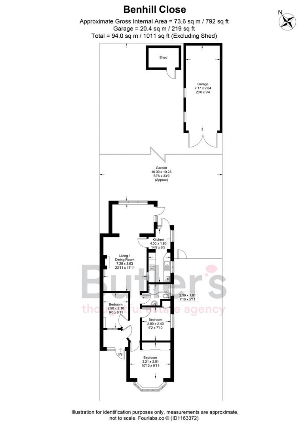 Floorplans For Benfleet Close, Sutton