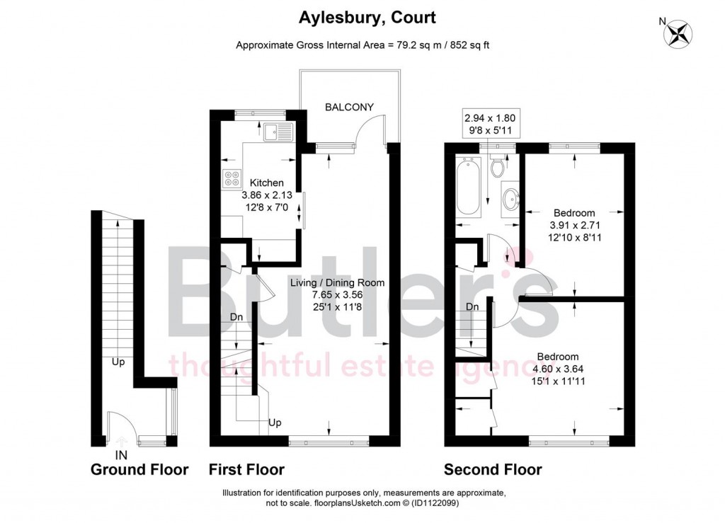 Floorplans For Benhill Wood Road, Sutton