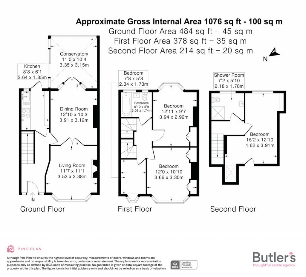 Floorplans For St. Margarets Avenue, Cheam, Sutton