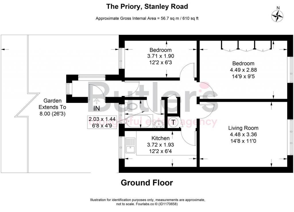 Floorplans For 12 Stanley Road, Sutton